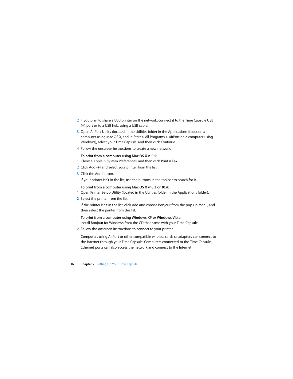 Apple AirPort Time Capsule 802.11n (2nd Generation) User Manual | Page 16 / 40