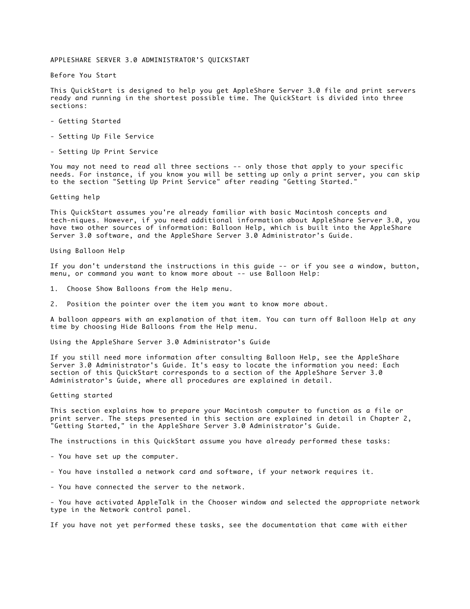 Apple AppleShare Server 3.0 User Manual | 10 pages