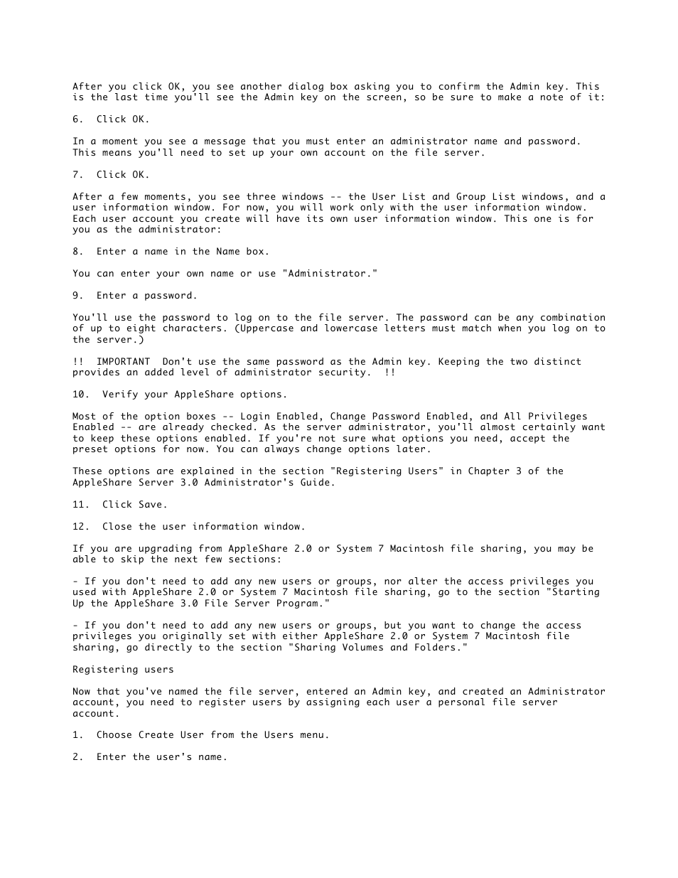 Apple AppleShare Server 3.0 User Manual | Page 4 / 10