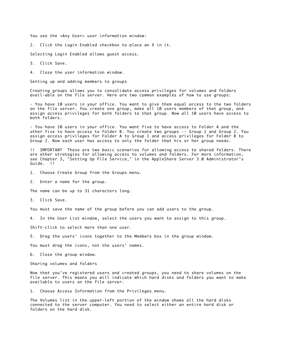 Apple AppleShare Server 3.0 User Manual | Page 6 / 10
