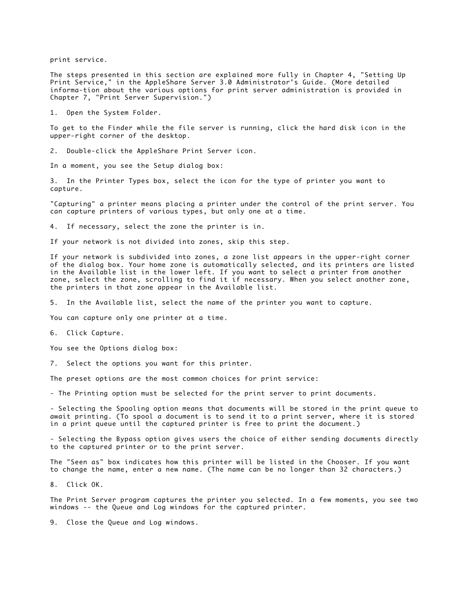 Apple AppleShare Server 3.0 User Manual | Page 9 / 10