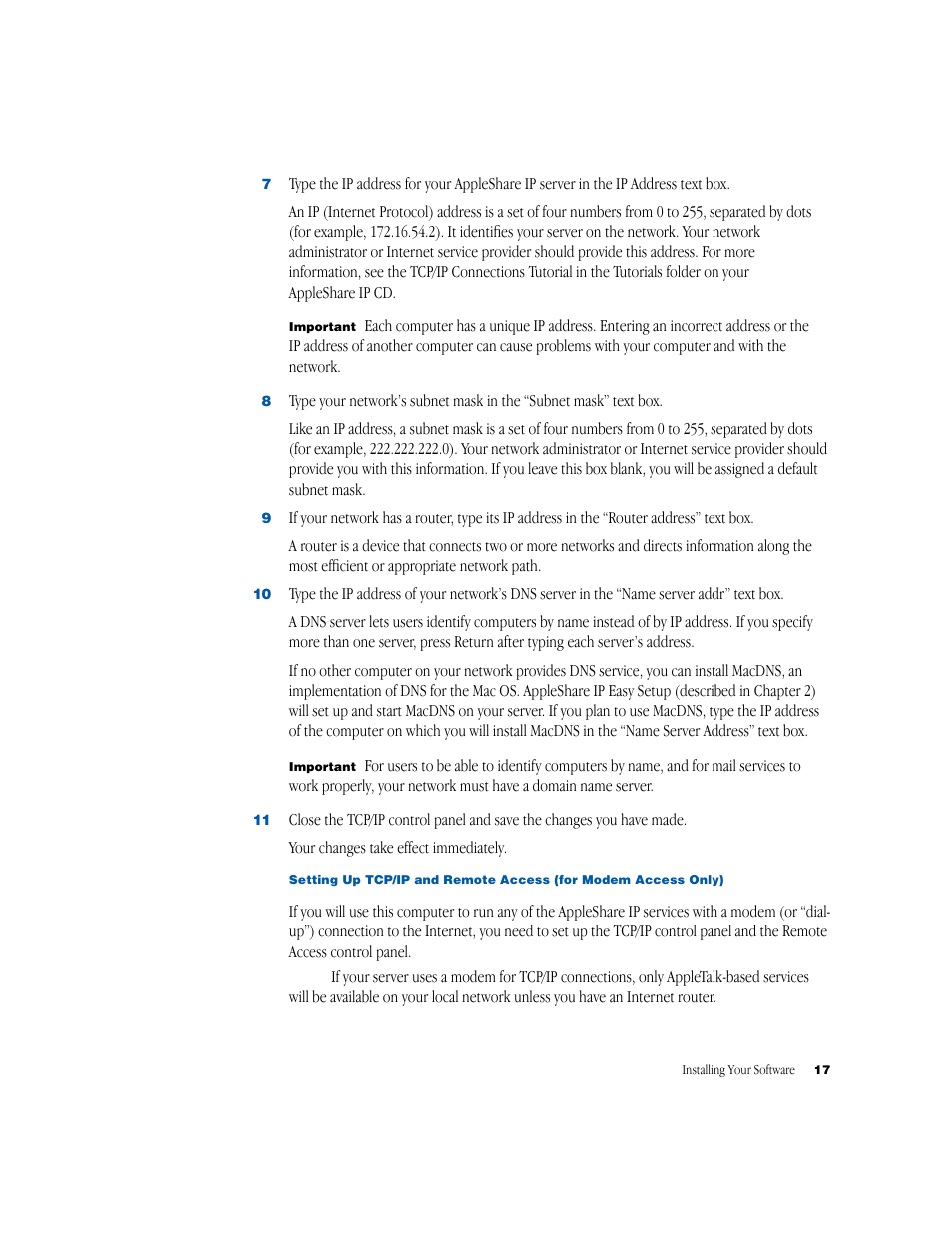 Apple AppleShare IP 6.1 User Manual | Page 17 / 72