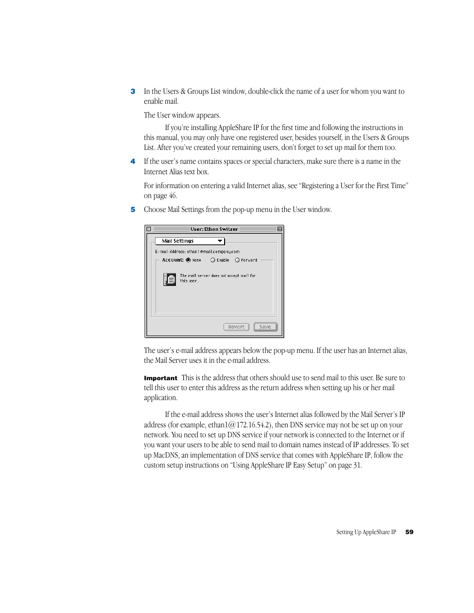 Apple AppleShare IP 6.1 User Manual | Page 59 / 72