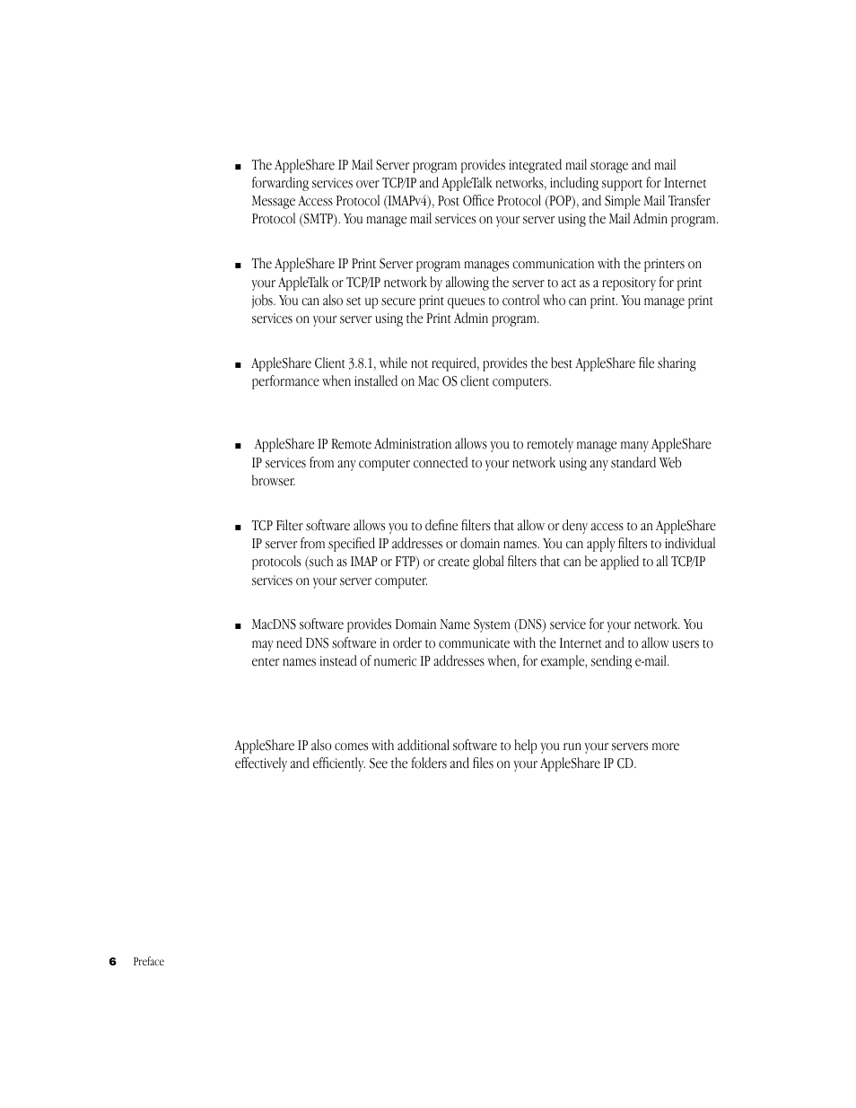 Apple AppleShare IP 6.1 User Manual | Page 6 / 72