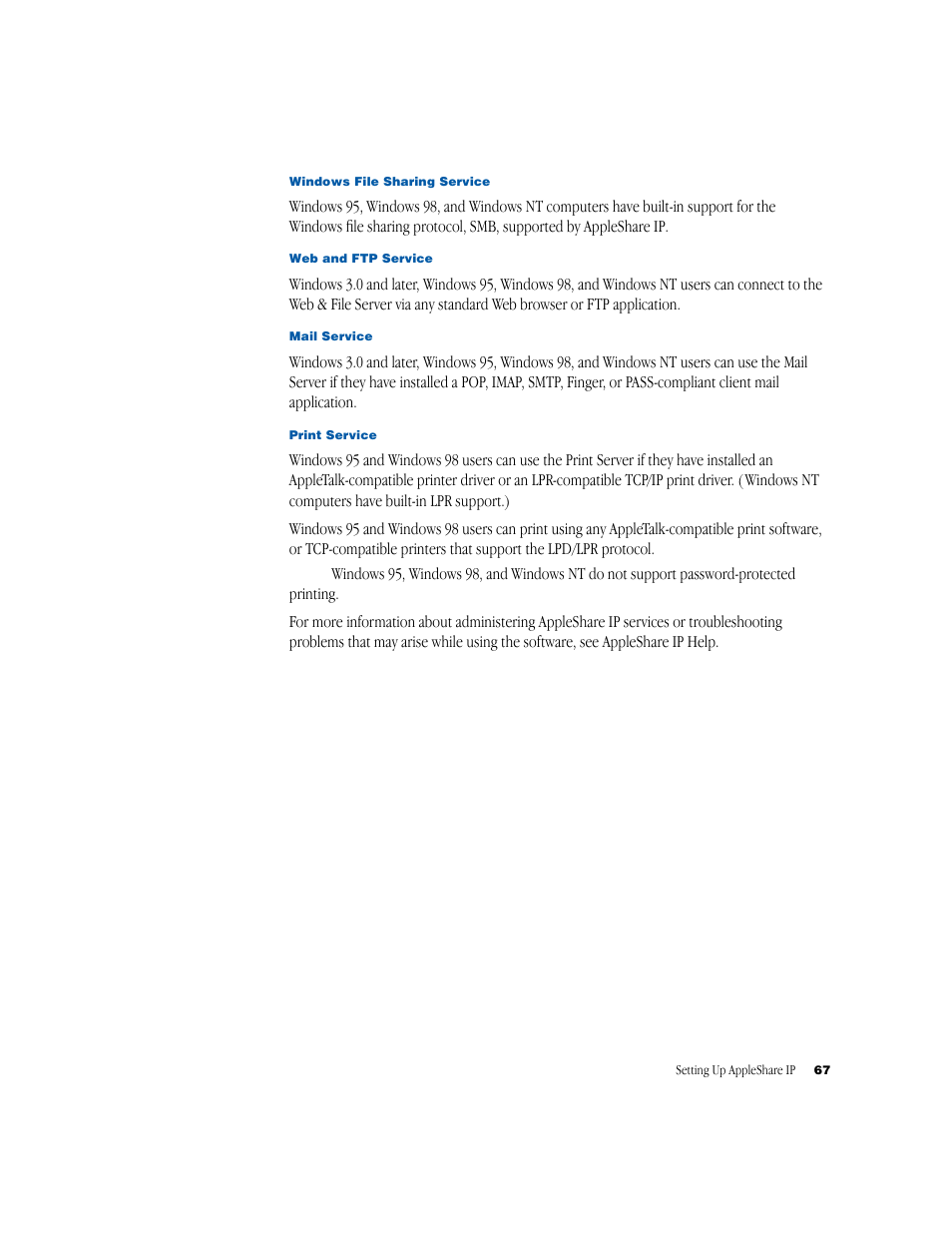Apple AppleShare IP 6.1 User Manual | Page 67 / 72
