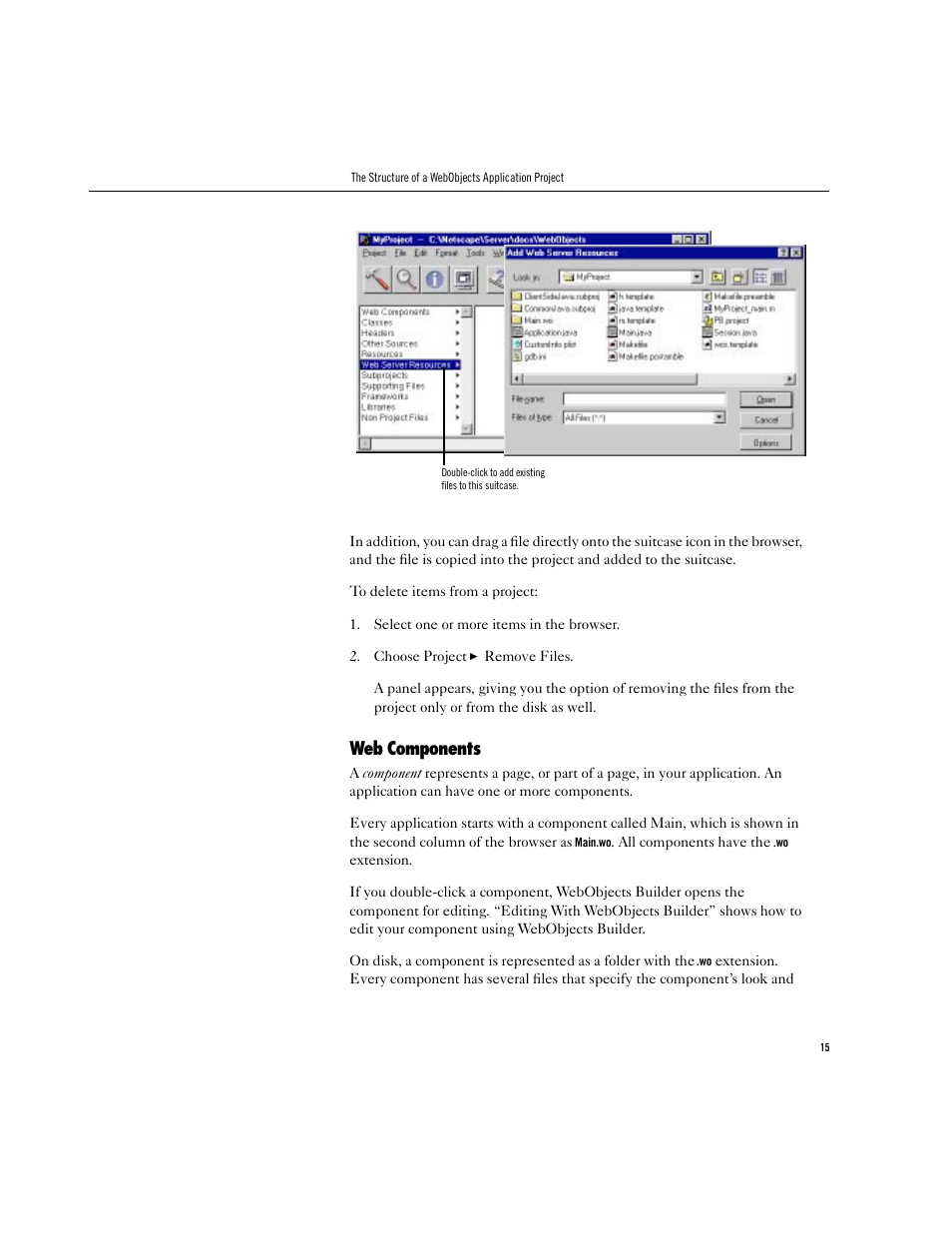 Web components | Apple WebObjects 3.5 Tools And Techniques User Manual | Page 15 / 88
