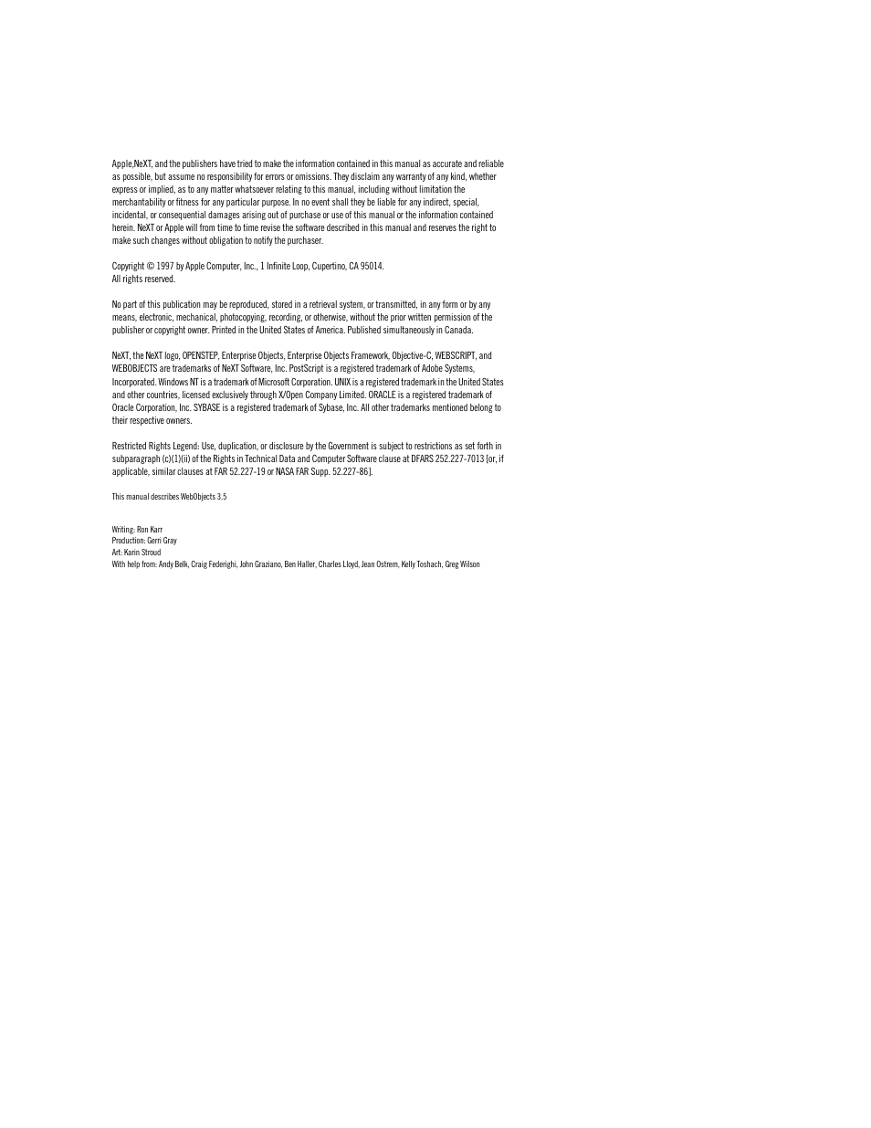 Apple WebObjects 3.5 Tools And Techniques User Manual | Page 2 / 88