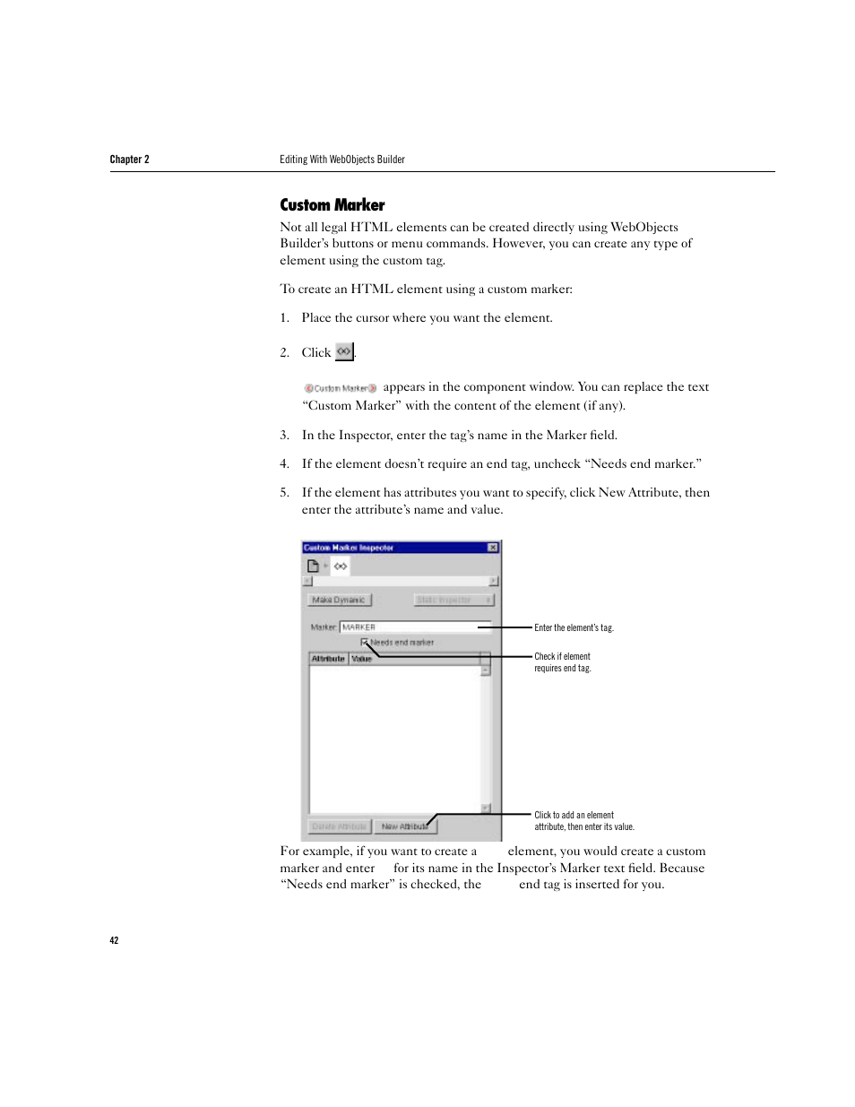 Custom marker | Apple WebObjects 3.5 Tools And Techniques User Manual | Page 42 / 88