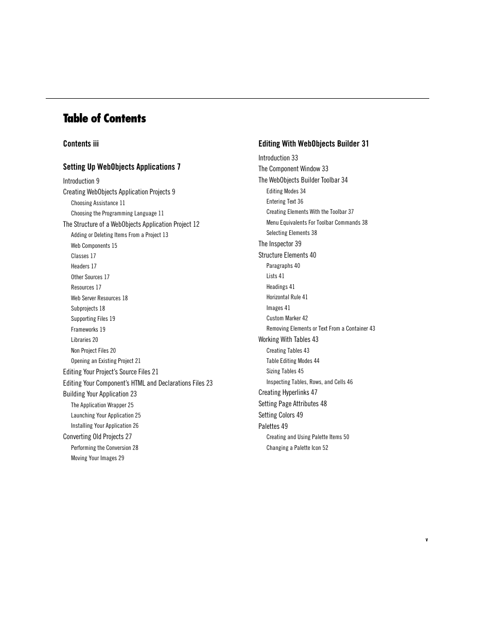Apple WebObjects 3.5 Tools And Techniques User Manual | Page 5 / 88