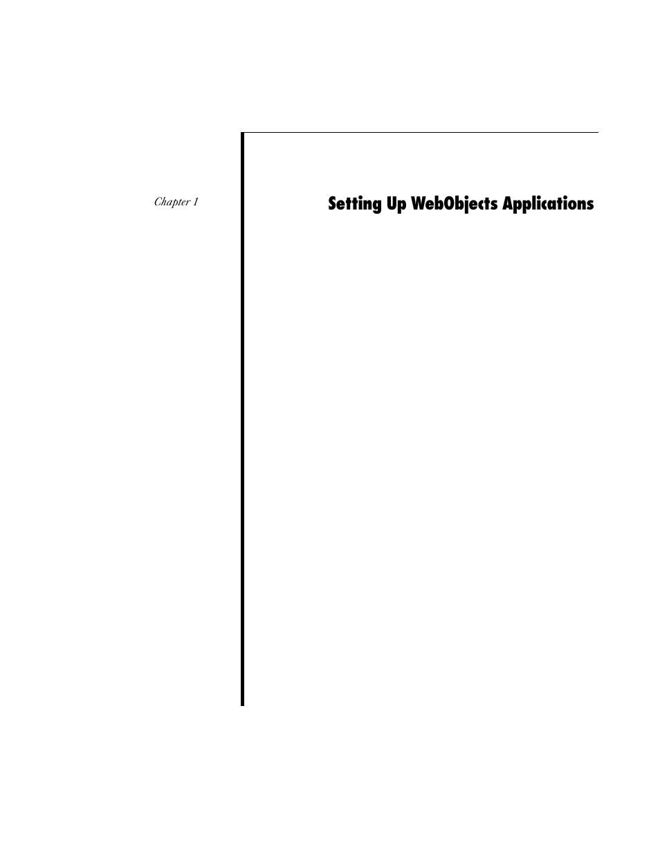 Setting up webobjects applications | Apple WebObjects 3.5 Tools And Techniques User Manual | Page 7 / 88