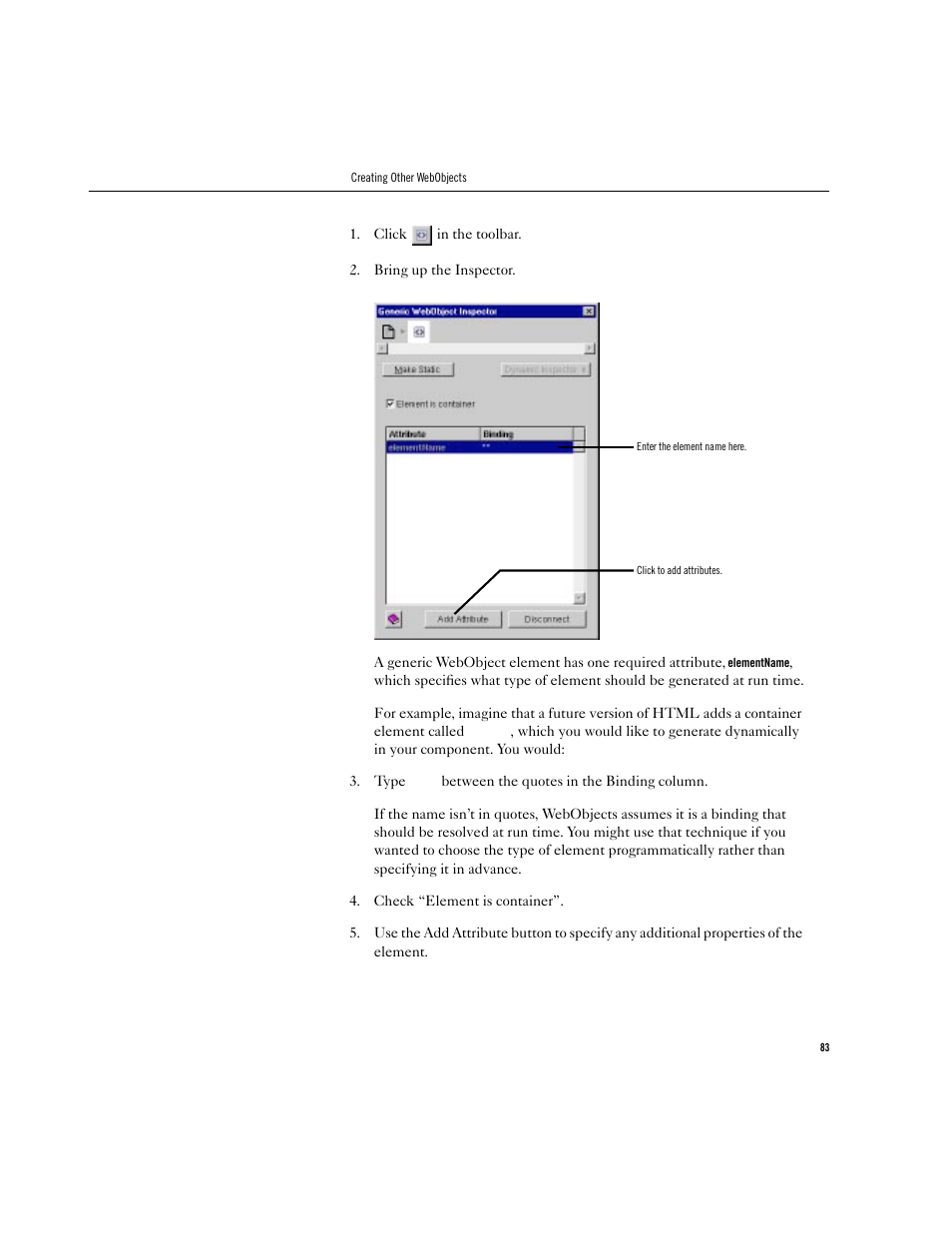 Apple WebObjects 3.5 Tools And Techniques User Manual | Page 83 / 88