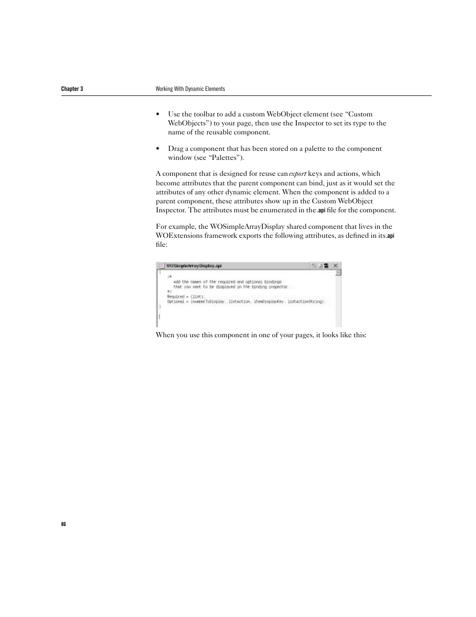 Apple WebObjects 3.5 Tools And Techniques User Manual | Page 86 / 88