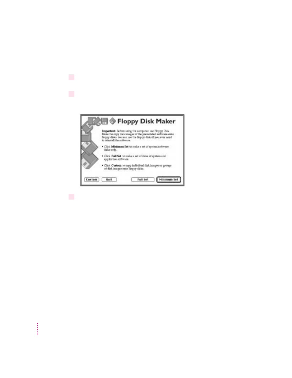 Making a set of disks | Apple Macintosh PowerBook 1400 User Manual | Page 186 / 214