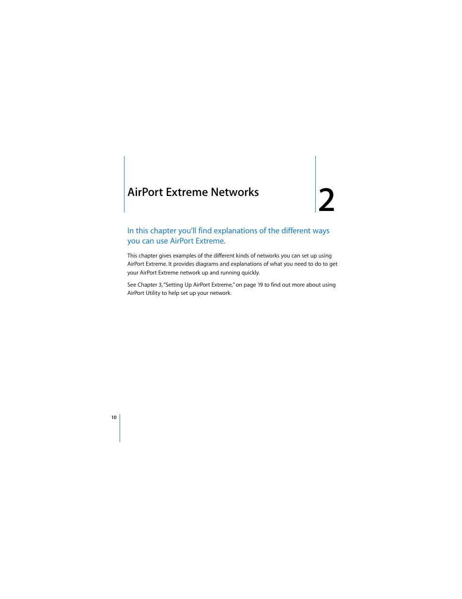 Airport extreme networks | Apple AirPort Extreme 802.11n (1st Generation) User Manual | Page 10 / 36
