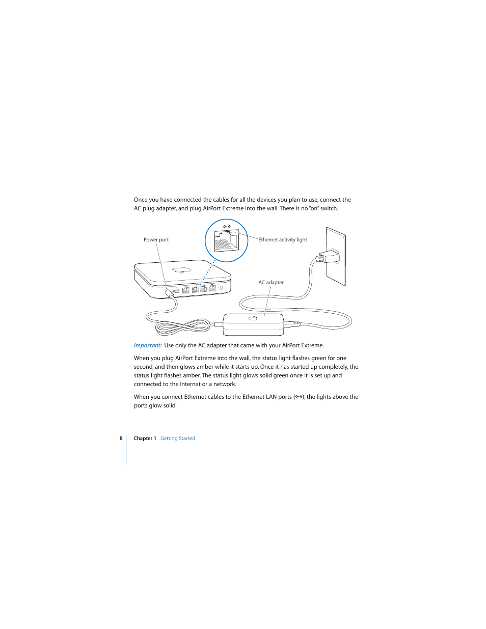 Apple AirPort Extreme 802.11n (1st Generation) User Manual | Page 8 / 36