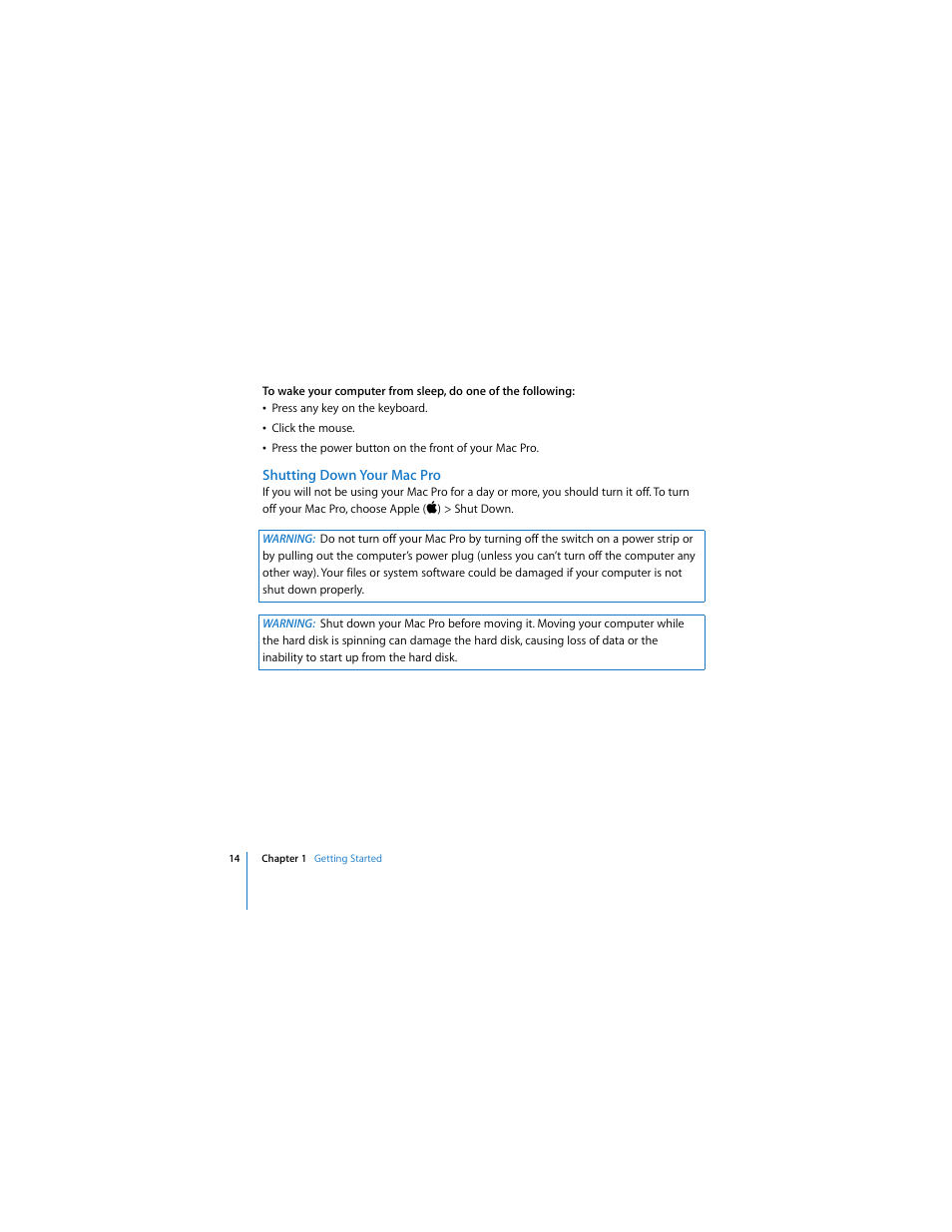 Apple Mac Pro (8-core) User Manual | Page 14 / 92