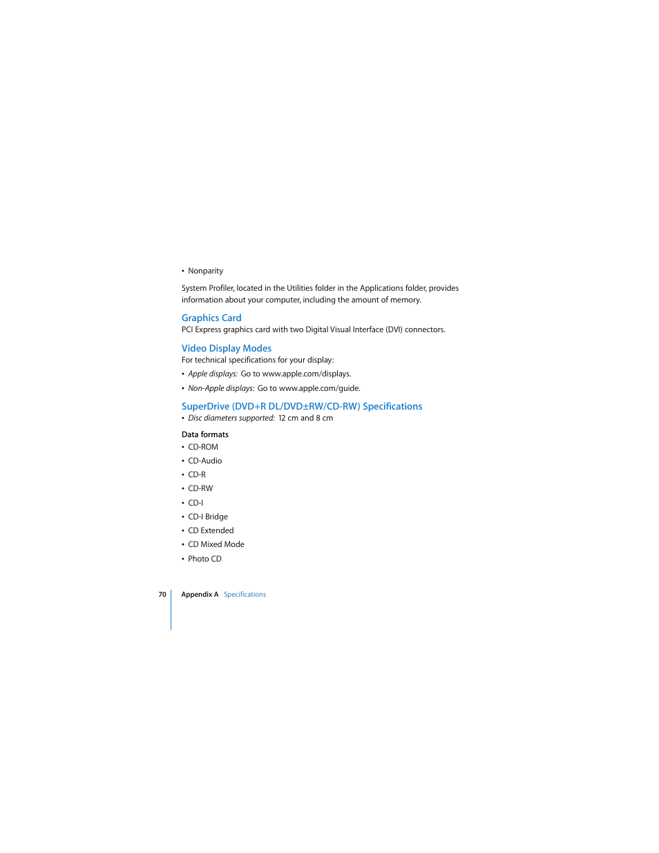 Apple Mac Pro (8-core) User Manual | Page 70 / 92
