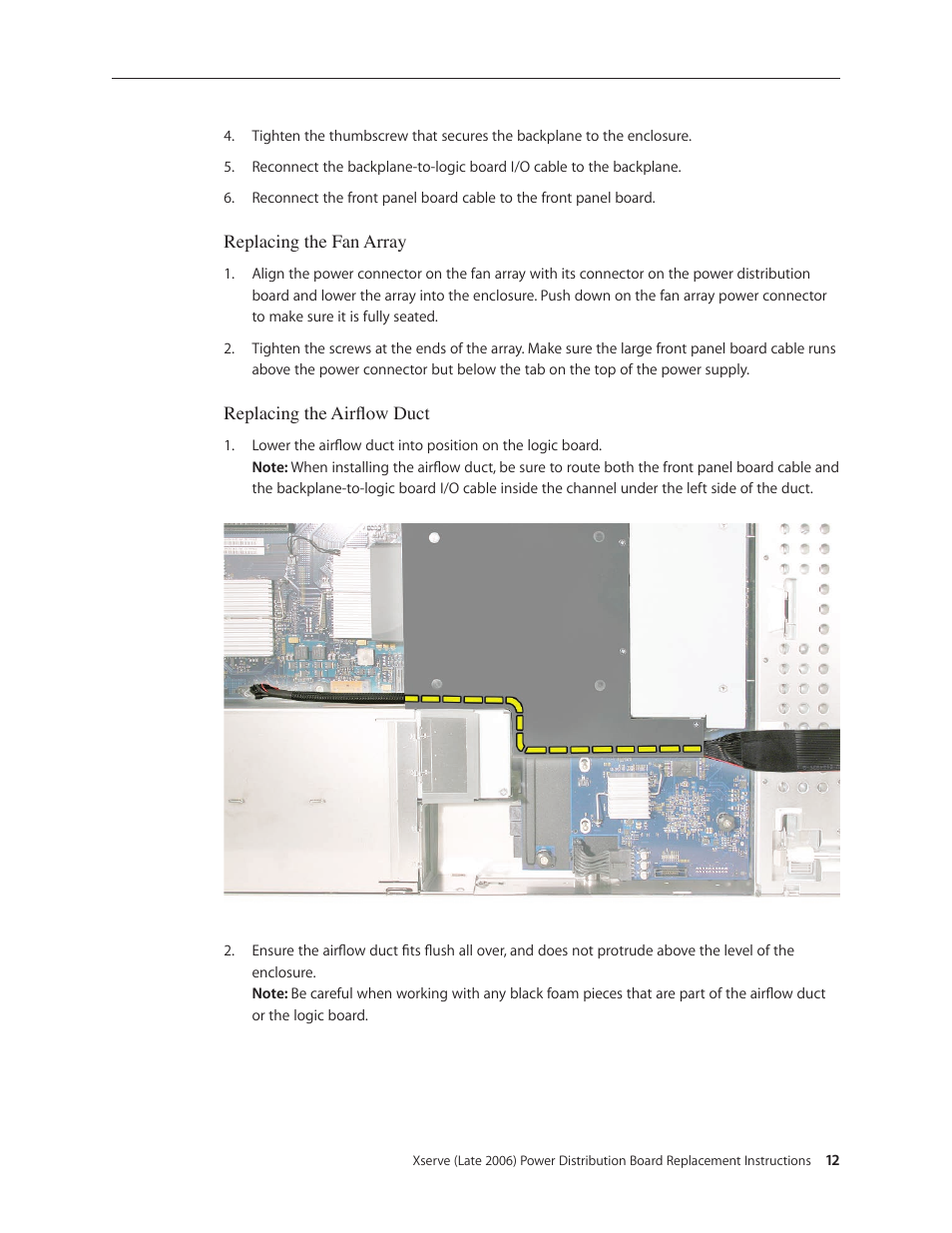 Apple Xserve Intel (Late 2006) DIY Procedure for Power Distribution Board User Manual | Page 12 / 14