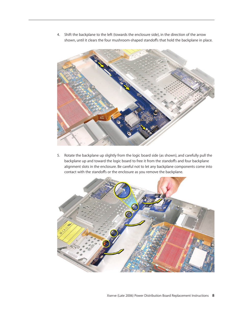 Apple Xserve Intel (Late 2006) DIY Procedure for Power Distribution Board User Manual | Page 8 / 14