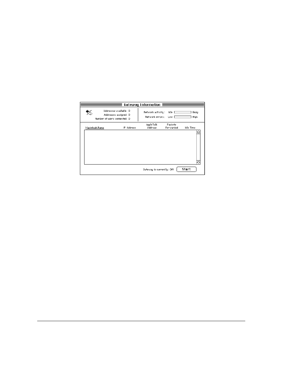 Starting and stopping the gateway | Apple IP (AppleShare IP) Gateway User Manual | Page 56 / 87
