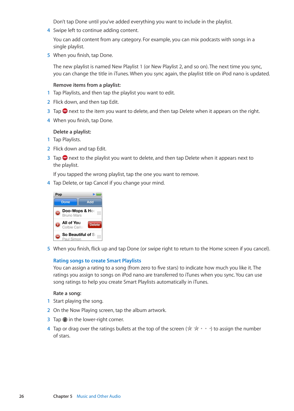 Apple iPod nano (6th generation) User Manual | Page 26 / 66