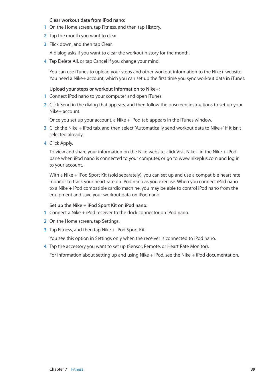Apple iPod nano (6th generation) User Manual | Page 39 / 66