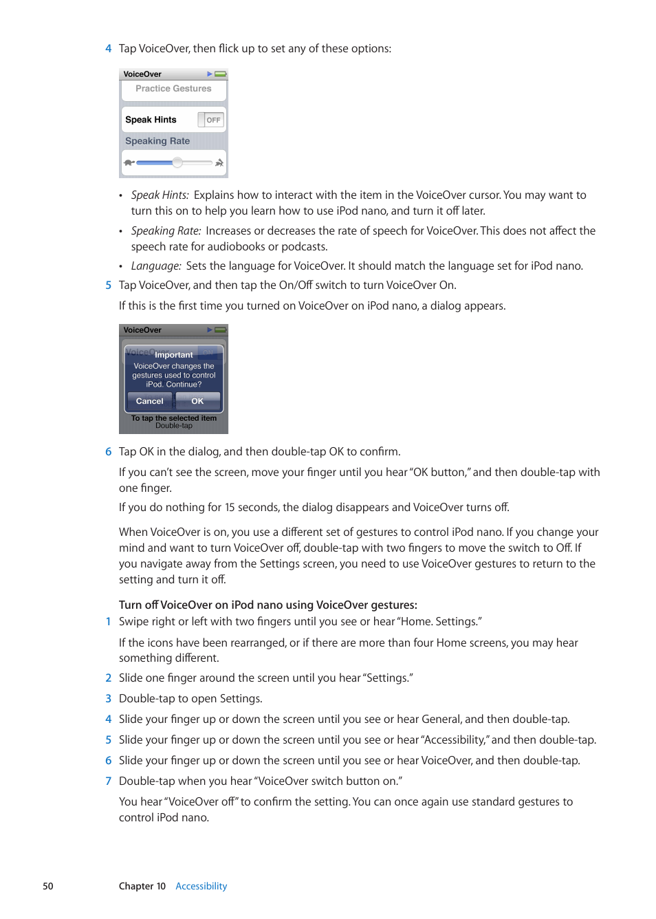 Apple iPod nano (6th generation) User Manual | Page 50 / 66