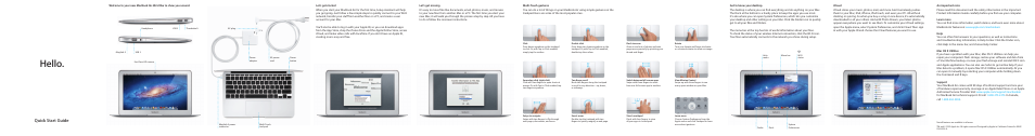 Apple MacBook Air (11-inch, Mid 2012) User Manual | 2 pages