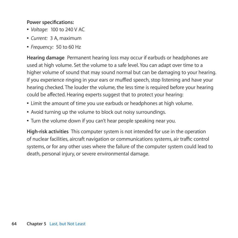 Apple iMac (21.5-inch and 27-inch, Mid 2010) User Manual | Page 64 / 80