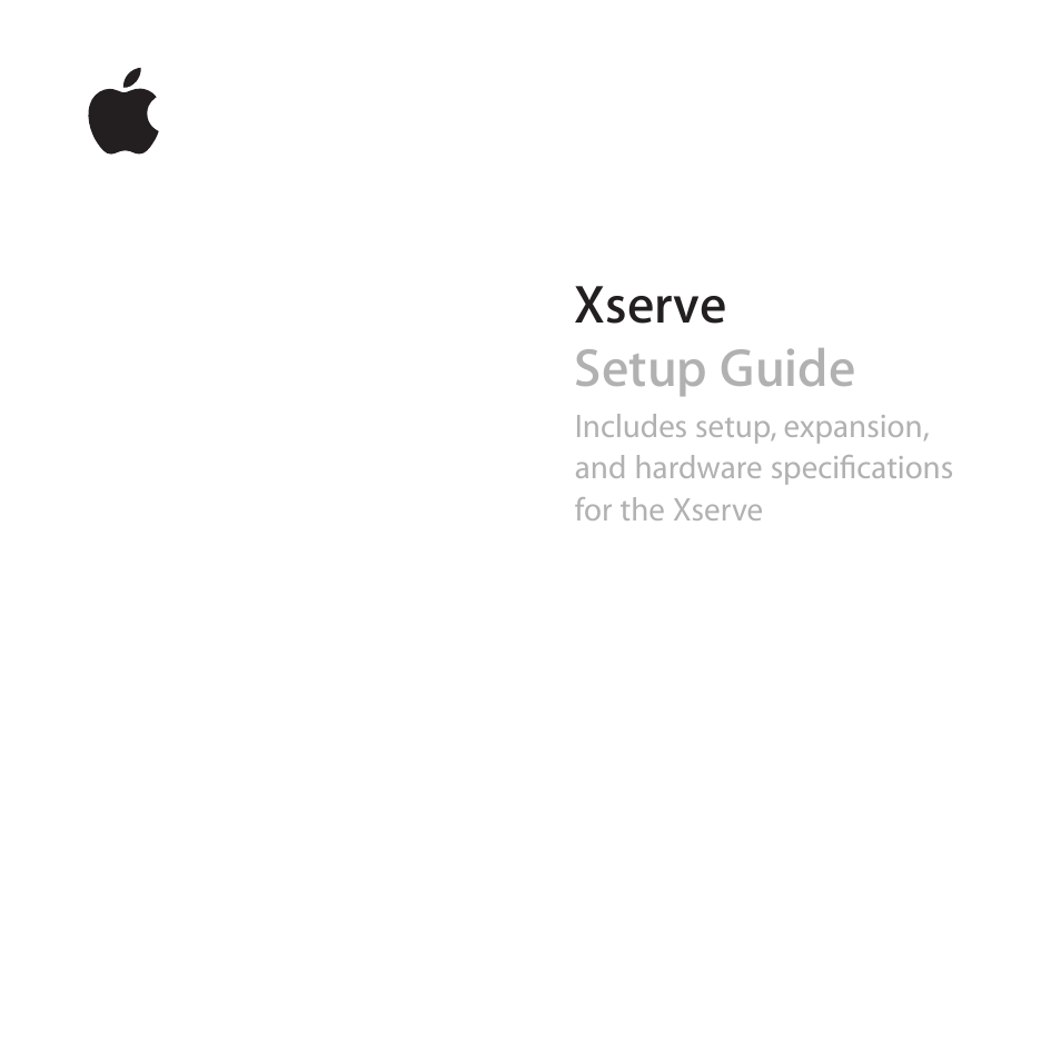 Apple Xserve (Early 2009) User Manual | 60 pages