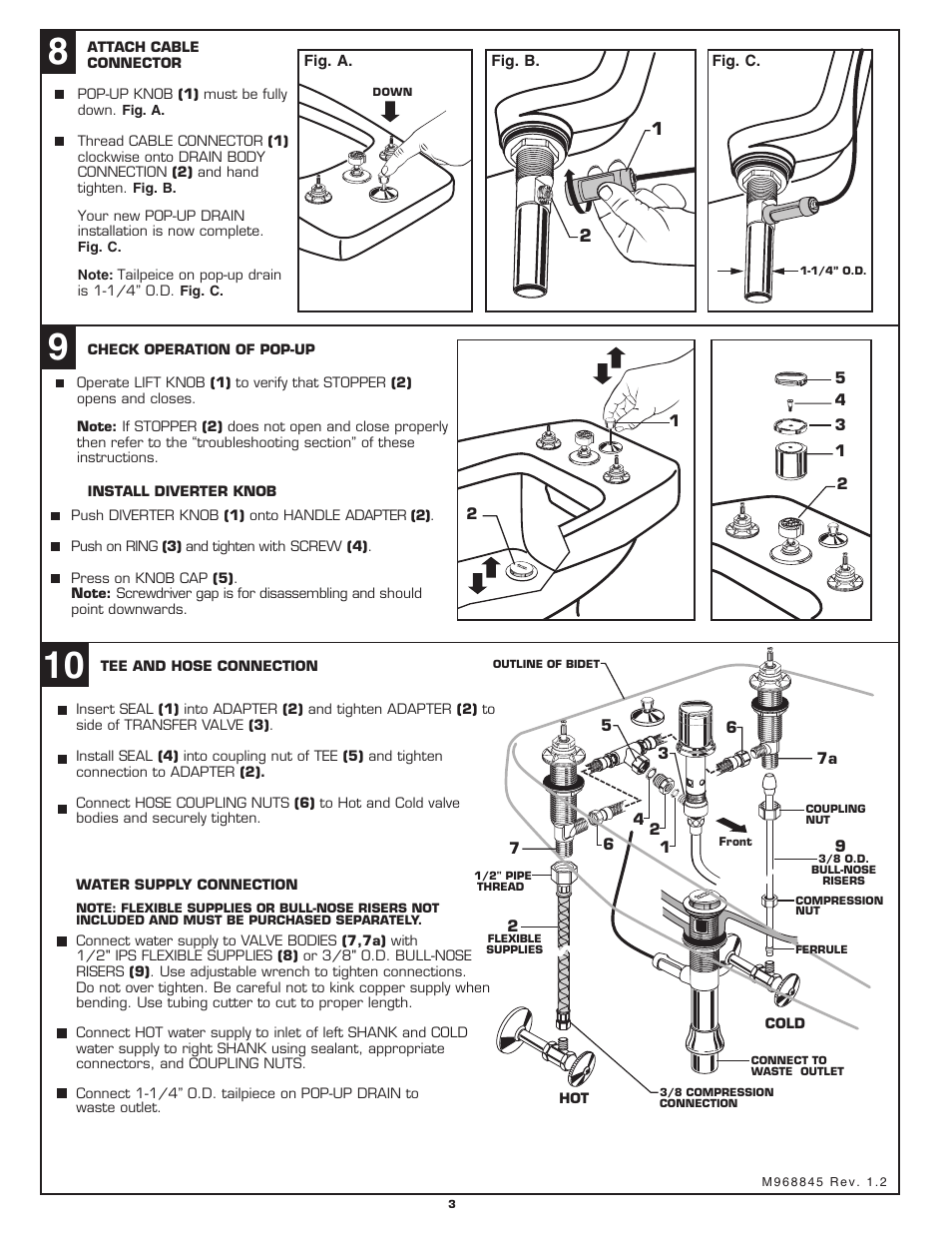 American Standard SPEED CONNECT 4508.4 User Manual | Page 3 / 7