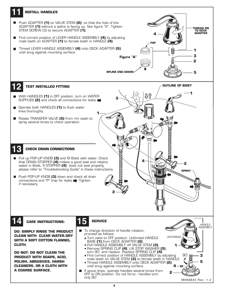 American Standard SPEED CONNECT 4508.4 User Manual | Page 4 / 7