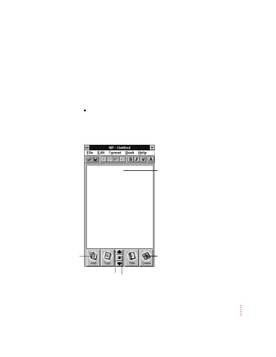 Creating a new book | Apple Newton Press (for Windows) User Manual | Page 29 / 32