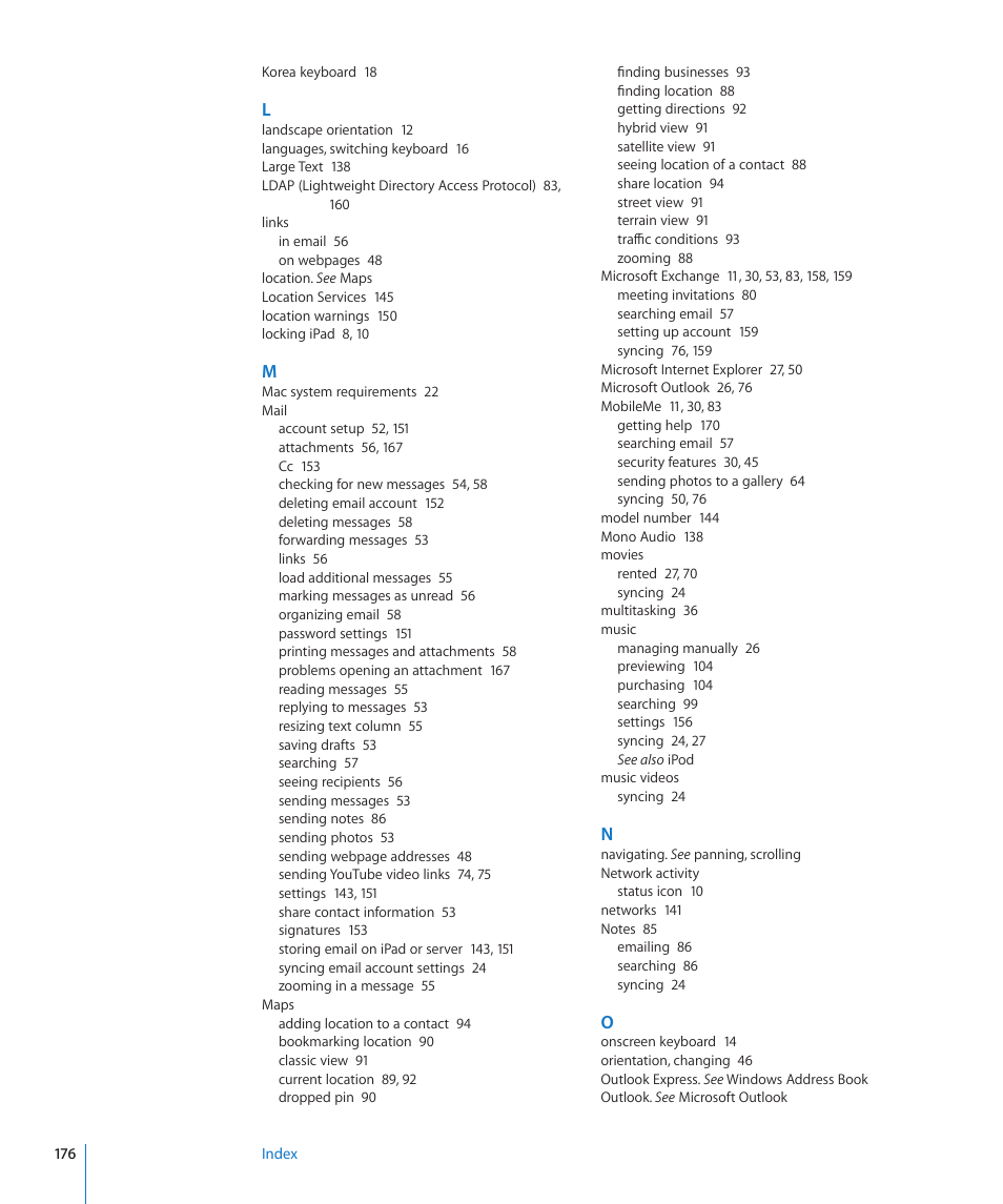 Apple iPad iOS 4.2 User Manual | Page 176 / 181