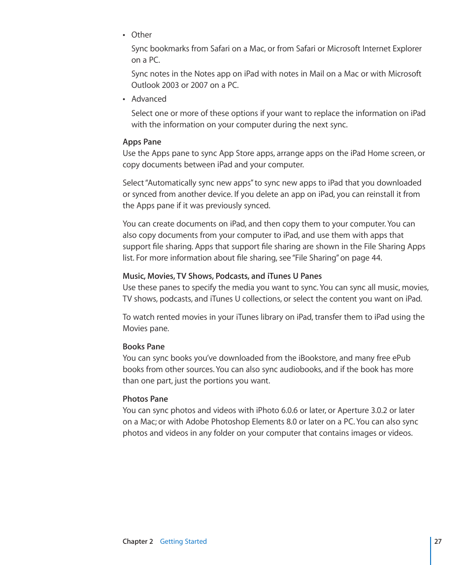 Apple iPad iOS 4.2 User Manual | Page 27 / 181