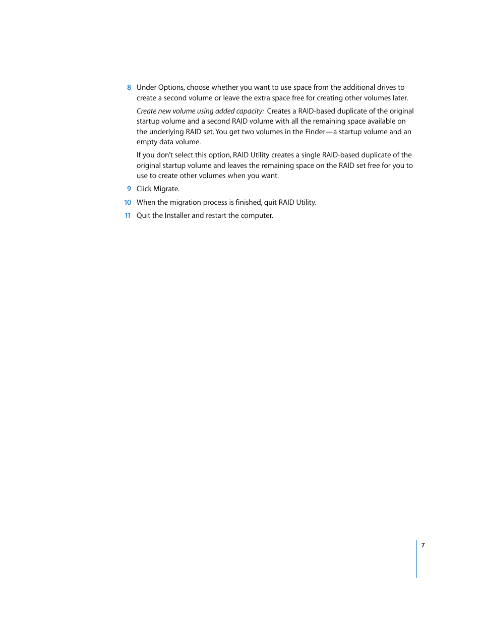 Apple RAID Utility User Manual | Page 7 / 18