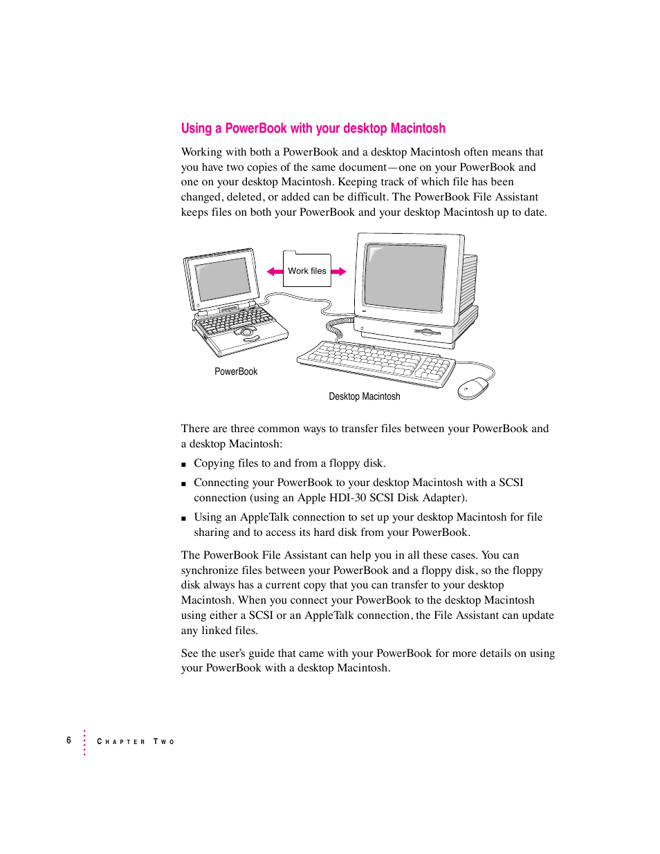 Using a powerbook with your desktop macintosh | Apple PowerBook File Assistant User Manual | Page 12 / 32