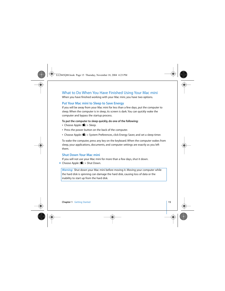 Apple Mac mini (original) User Manual | Page 15 / 106