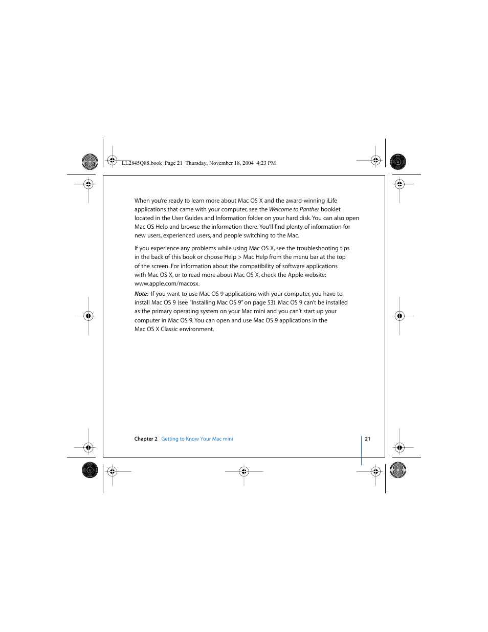 Apple Mac mini (original) User Manual | Page 21 / 106