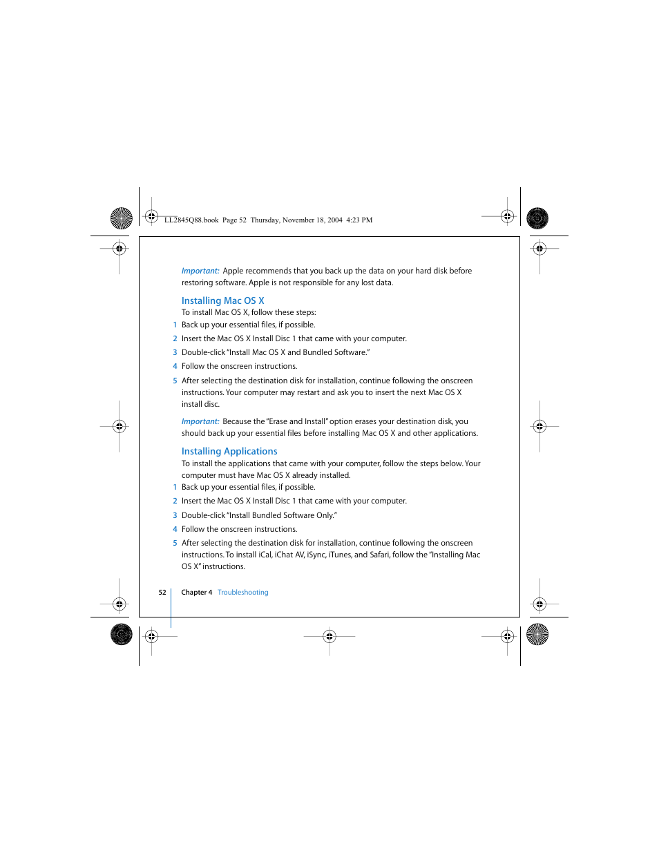 Apple Mac mini (original) User Manual | Page 52 / 106