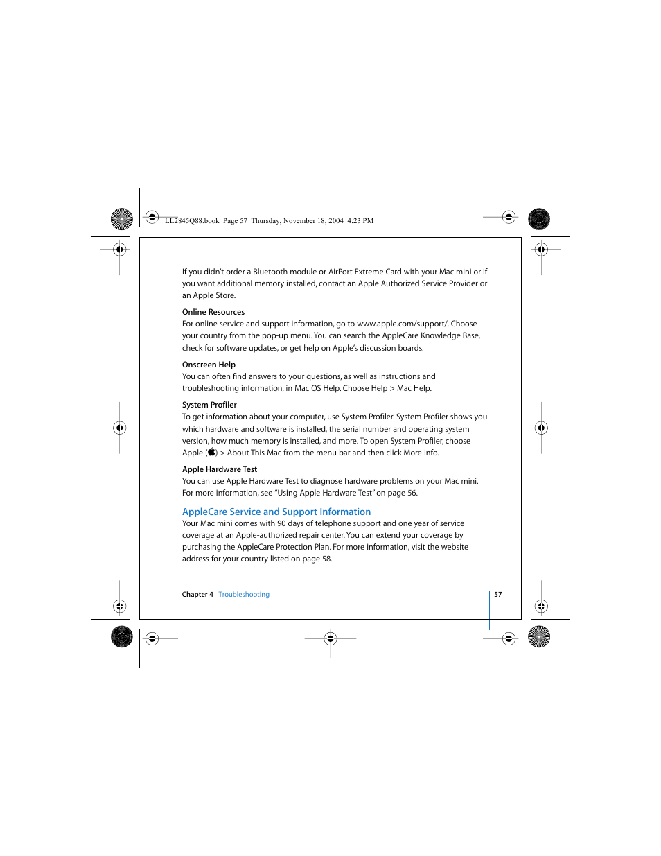 Apple Mac mini (original) User Manual | Page 57 / 106