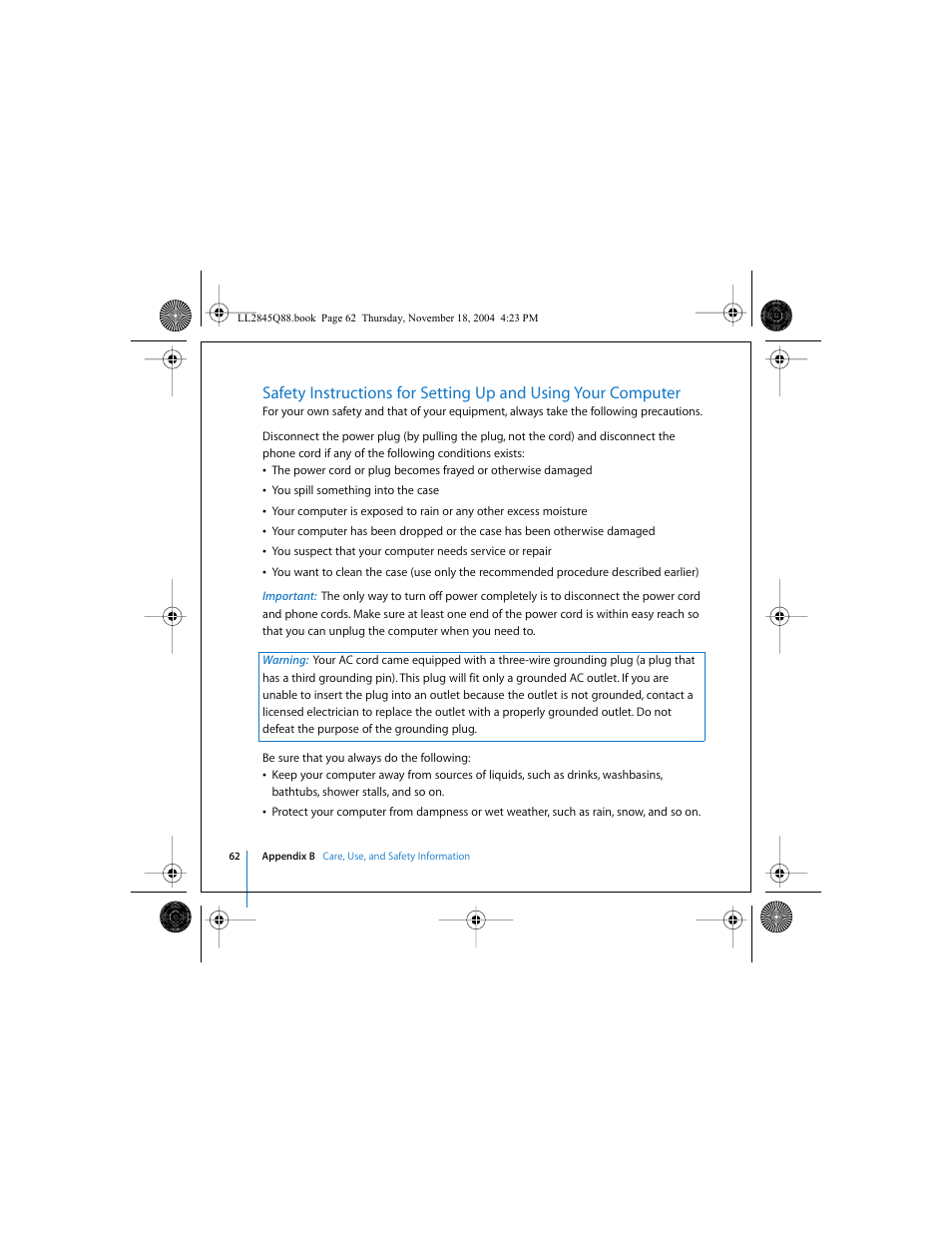 Apple Mac mini (original) User Manual | Page 62 / 106
