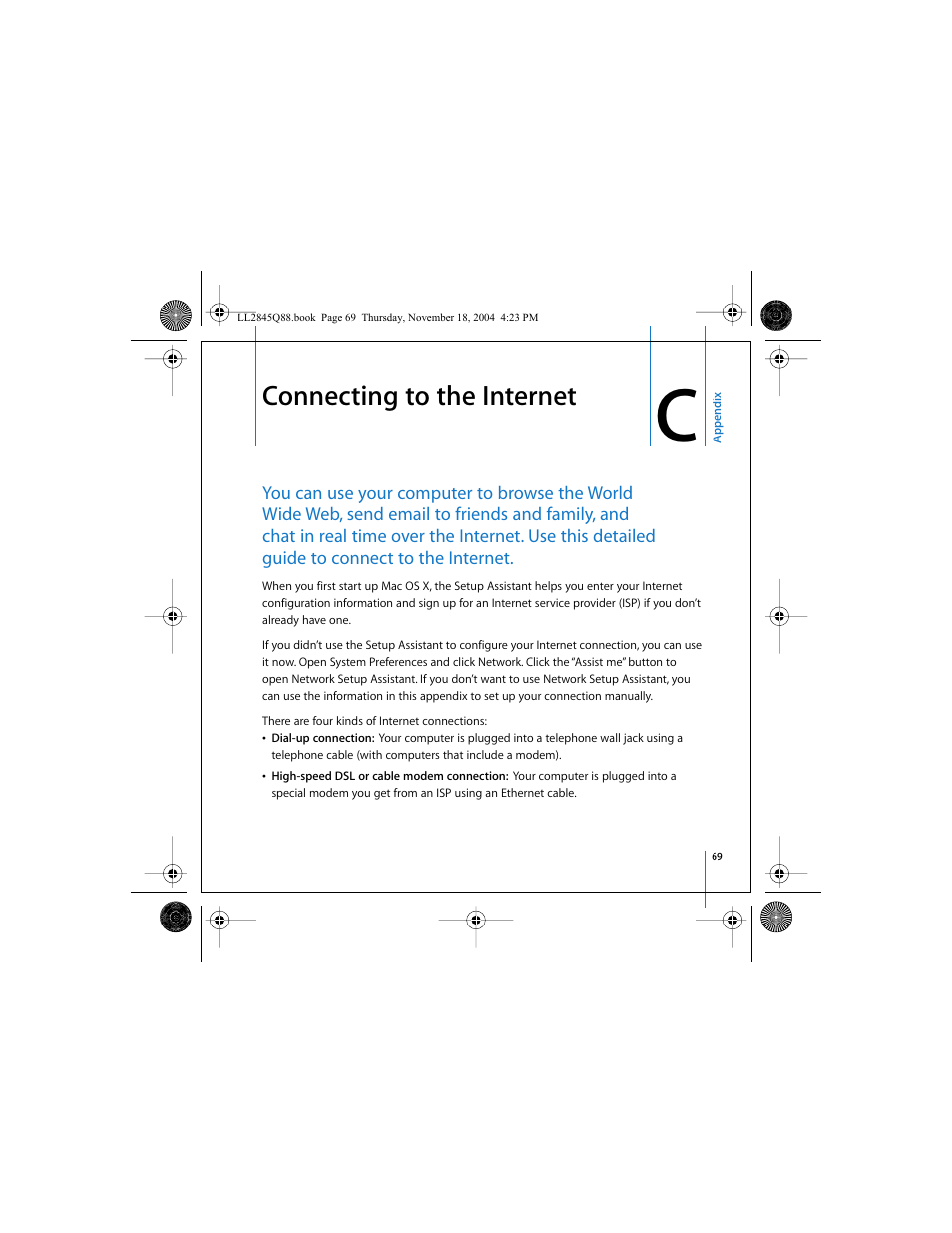 Connecting to the internet | Apple Mac mini (original) User Manual | Page 69 / 106