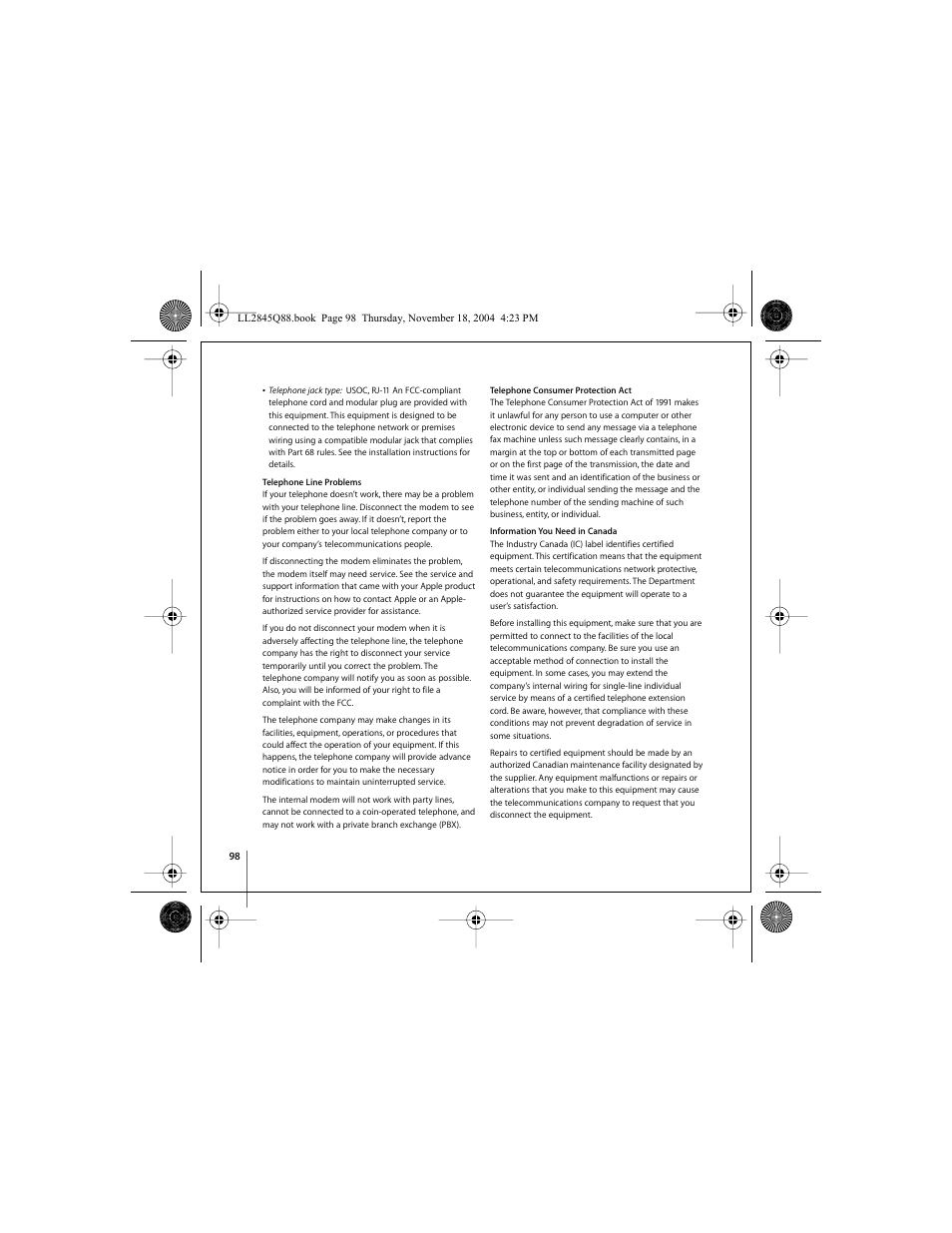 Apple Mac mini (original) User Manual | Page 98 / 106