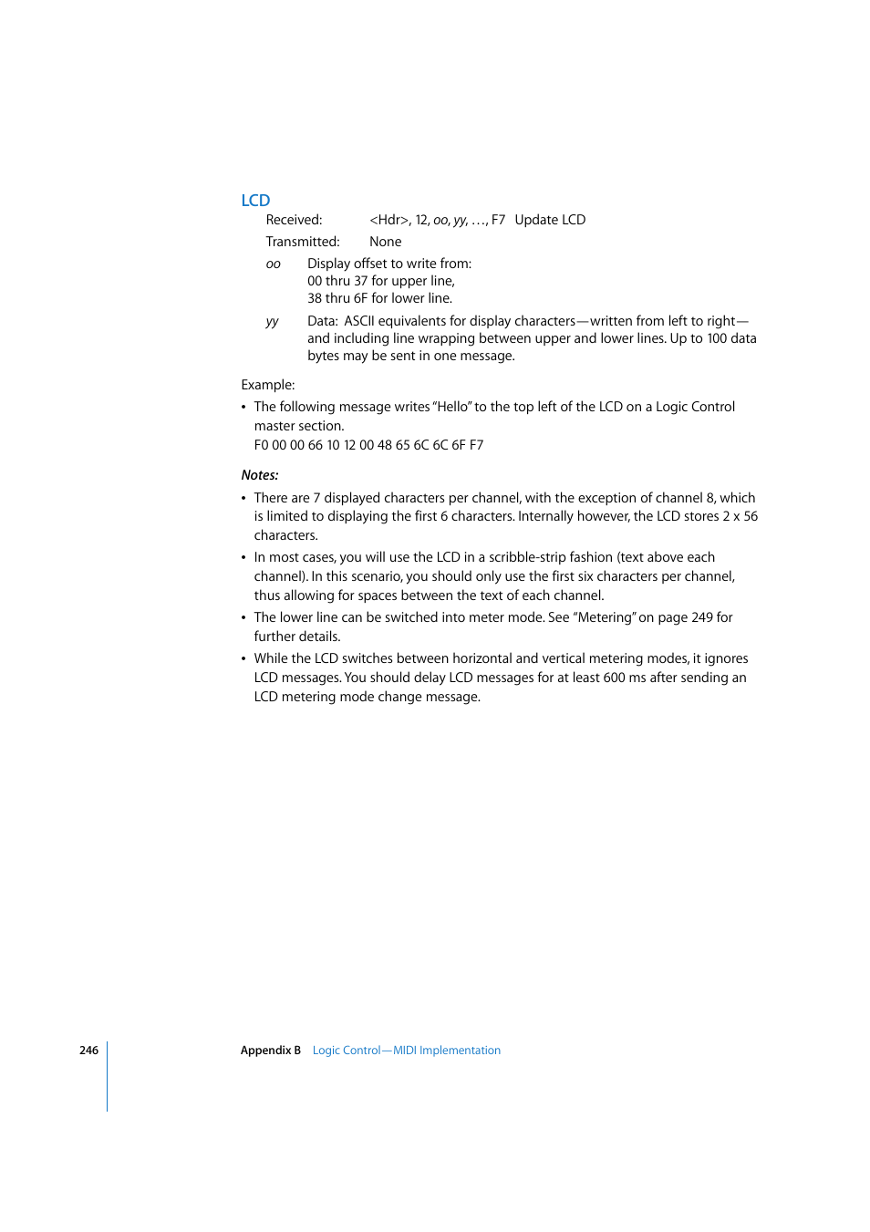Apple Logic Express 7.2 User Manual | Page 246 / 255