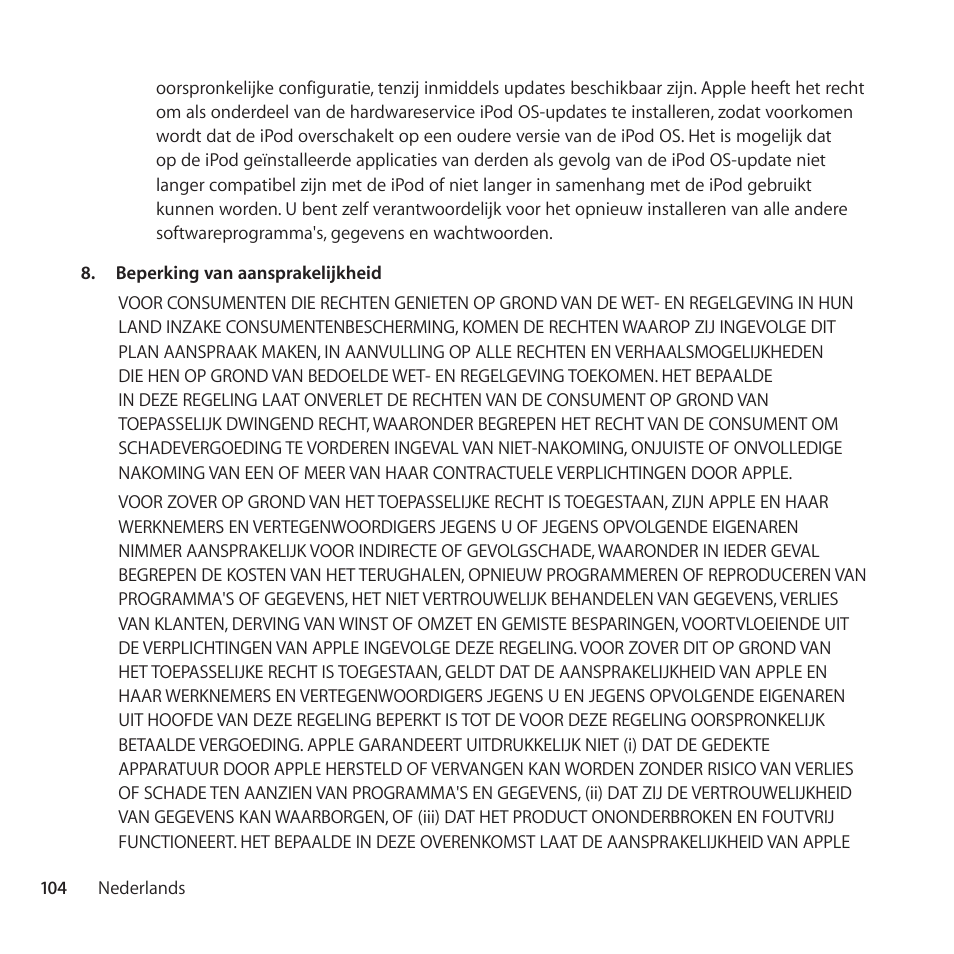 Apple AppleCare Protection Plan for Mac User Manual | Page 104 / 112