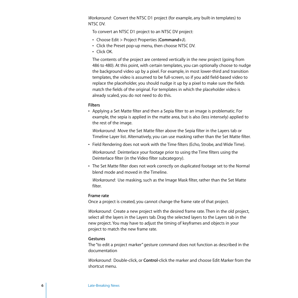 Apple Motion 1.0.1: Late-Breaking News User Manual | Page 6 / 10
