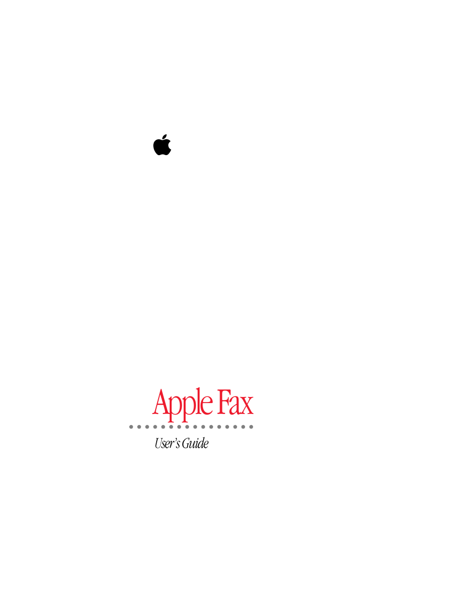 Apple Fax User Manual | 152 pages