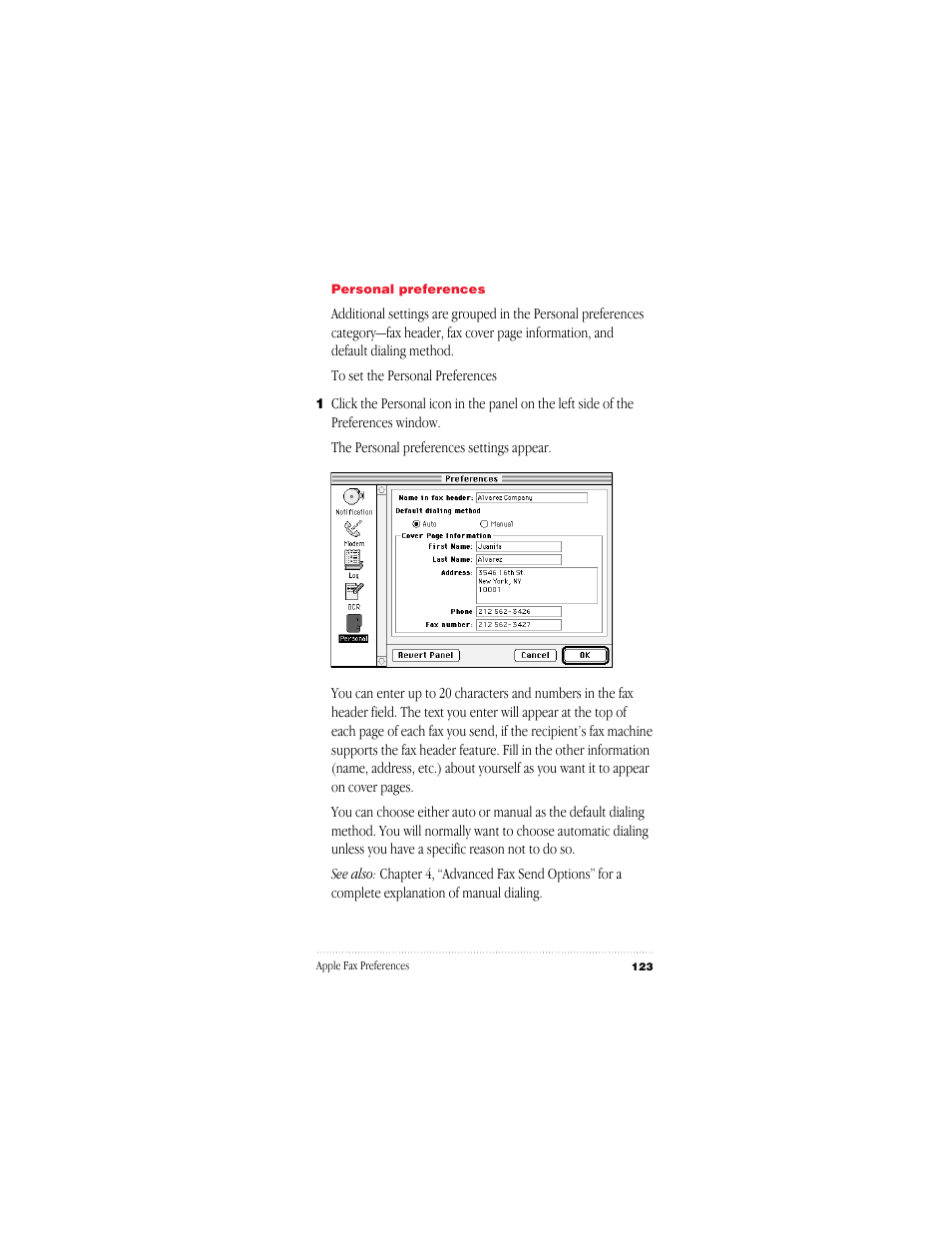 Apple Fax User Manual | Page 136 / 152