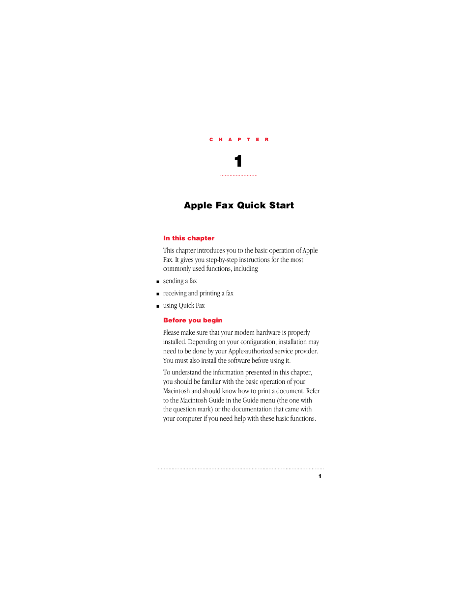 Apple fax quick start | Apple Fax User Manual | Page 14 / 152